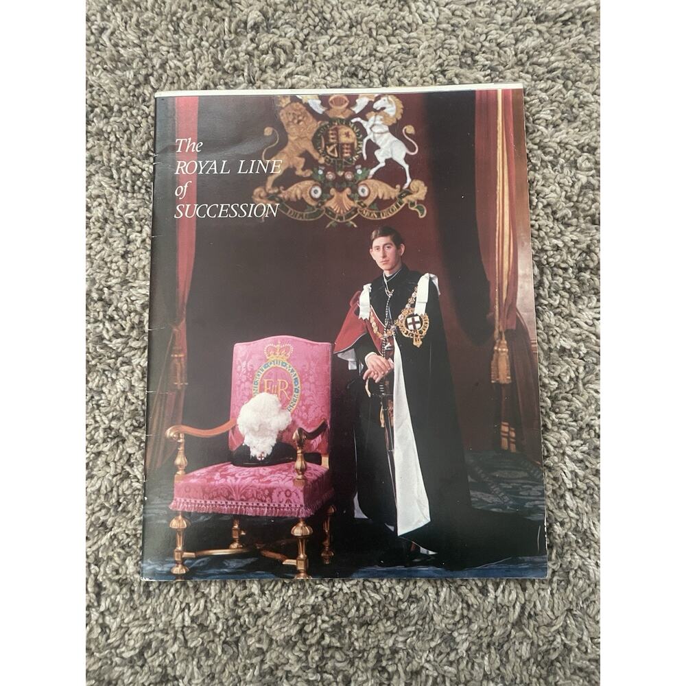 The Royal Line of Succession Pride Of Britain 1974 Booklet Vintage
